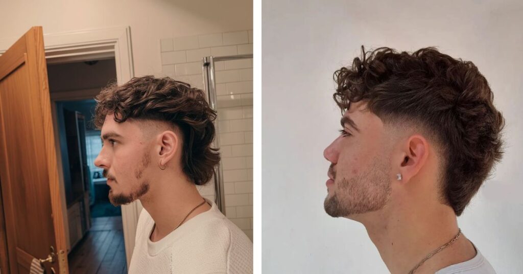 shaggy modern mullet