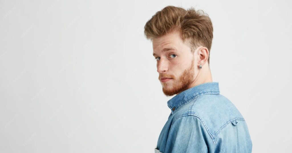 side parted medium hair