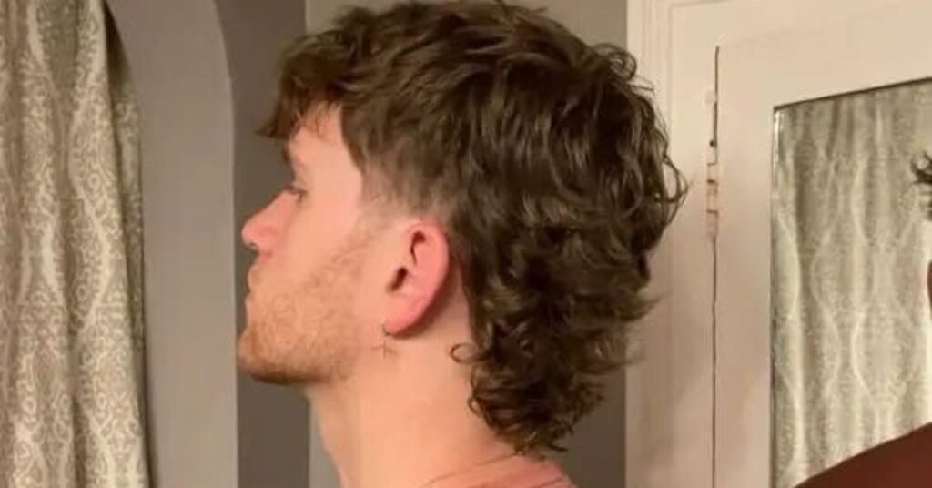 textured modern mullet male