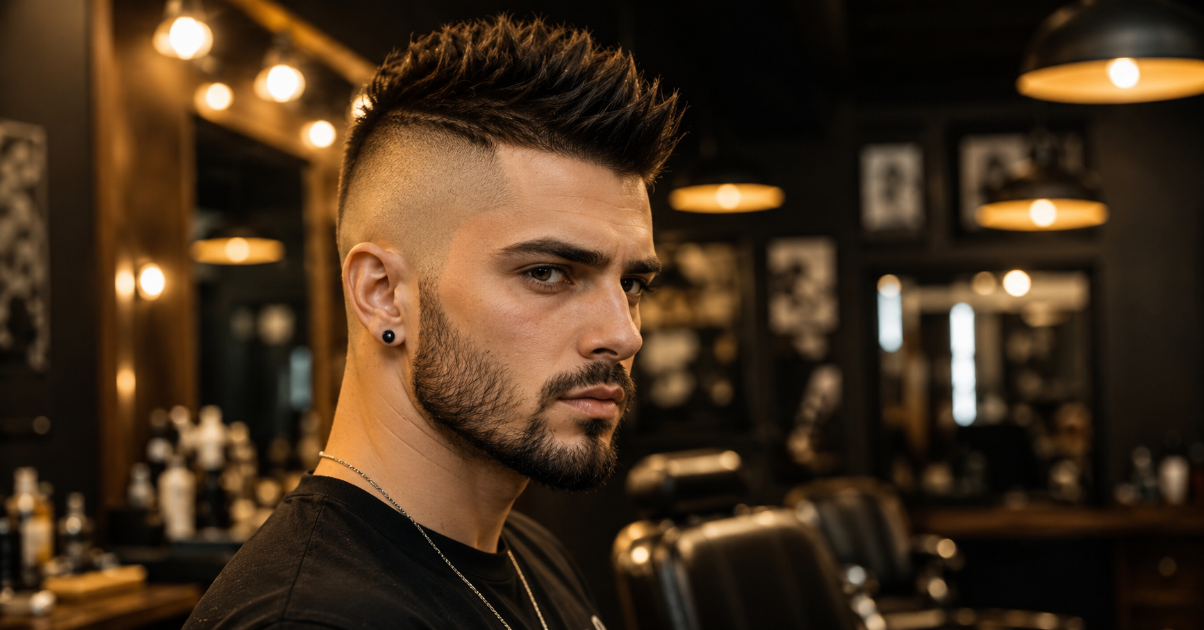 fade with mohawk