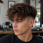 Messy Textured Fringe Hairstyle