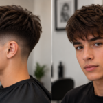 Modern bob haircut for men with face-framing layers and textured ends, 2026 style