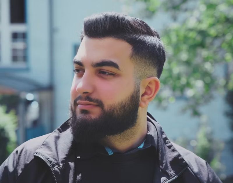 Low Fade Long on Top