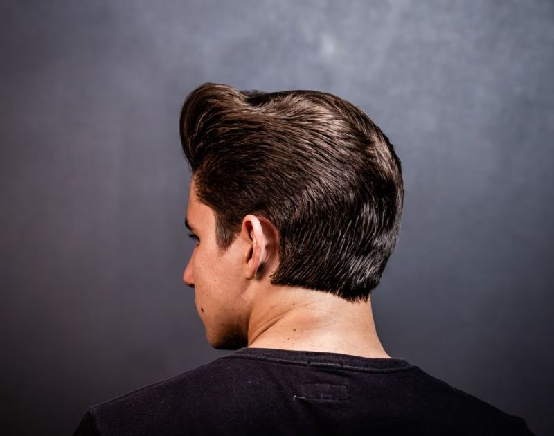 Low Fade Slick Back