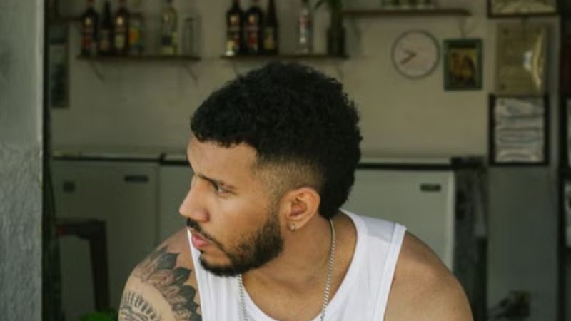 Mid Taper Fade Mullet