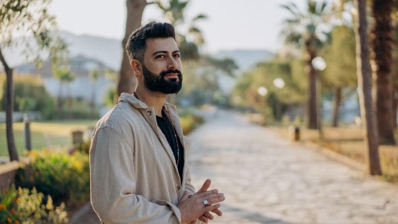 Slick Back with Beard 